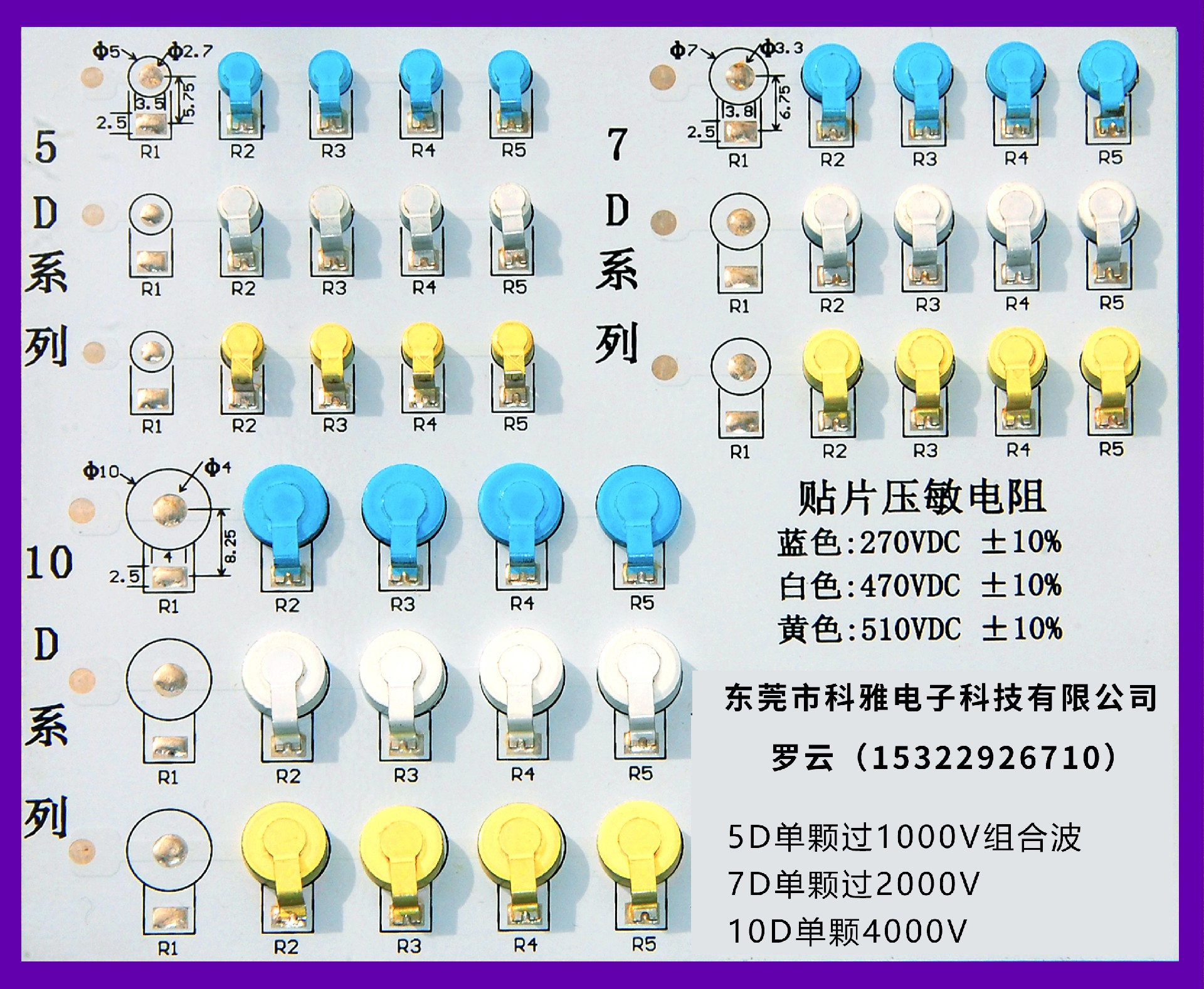 科雅推出低單價(jià)高能圓形貼片式壓敏電阻，省時(shí)省工省錢